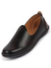 Men Black Ethnic Slip On Stylish Stitched Jutis