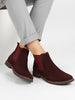 Men Cherry Suede Leather Outdoor Everyday High Ankle Classy Chelsea Boots