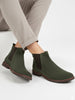 Men Mehandi Suede Leather Slip On Chelsea Boots
