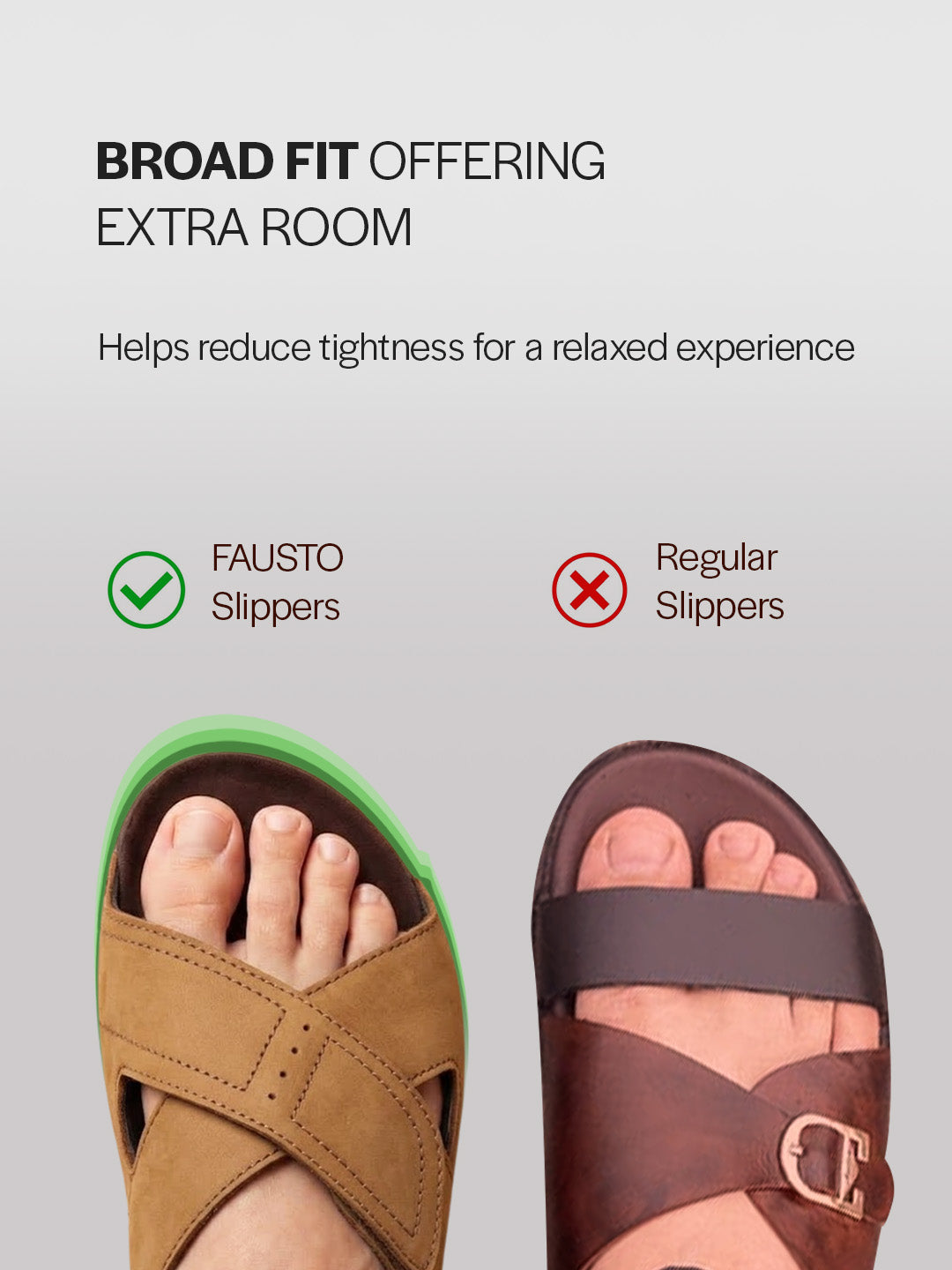 Men Camel Suede Leather Open Toe Double Strap Walking Sandals with Heel Cup Arch Support | Indoor Slippers with Anti Skid Sole | Perfect for Travel, Summer Casuals Comfort