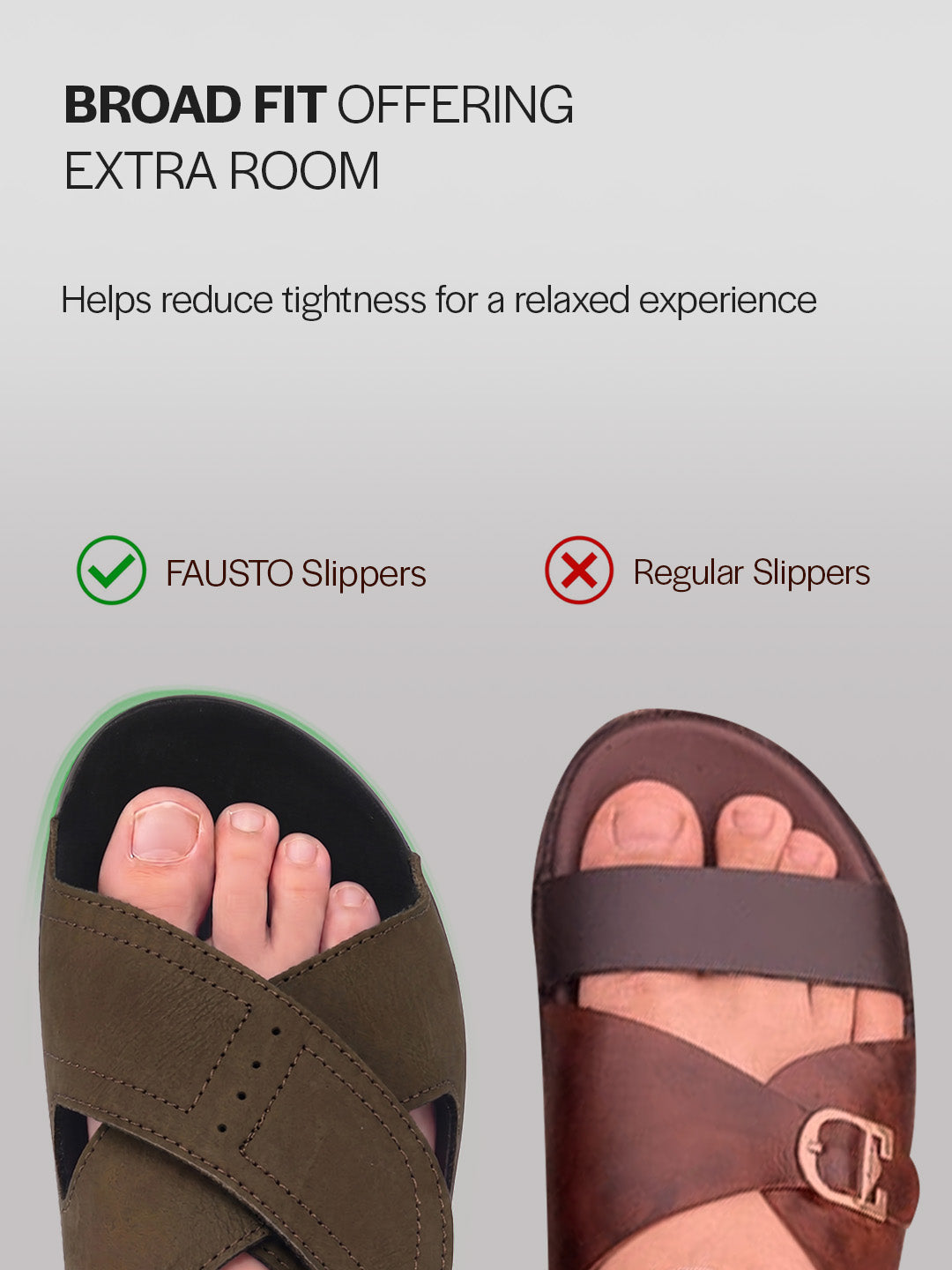 Men Olive Suede Leather Open Toe Double Strap Walking Sandals with Heel Cup Arch Support | Indoor Slippers with Anti Skid Sole | Perfect for Travel, Summer Casuals Comfort