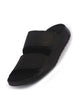 Men Black Suede Leather Broad Feet Adjustable Strap Arch Support Sandals with Heel Cup | All Day Long Comfort Outdoor Slippers| Perfect for Travel, Summer Casuals Comfort