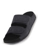 Men Blue Suede Leather Broad Feet Adjustable Strap Arch Support Sandals with Heel Cup | All Day Long Comfort Outdoor Slippers| Perfect for Travel, Summer Casuals Comfort