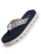 Women Navy Ultra Soft Lightweight Flip Flops|Ortho Summer Waterproof Slippers with Anti-Slip Sole|Perfect for Beach, Vacation, Casual Outing, House