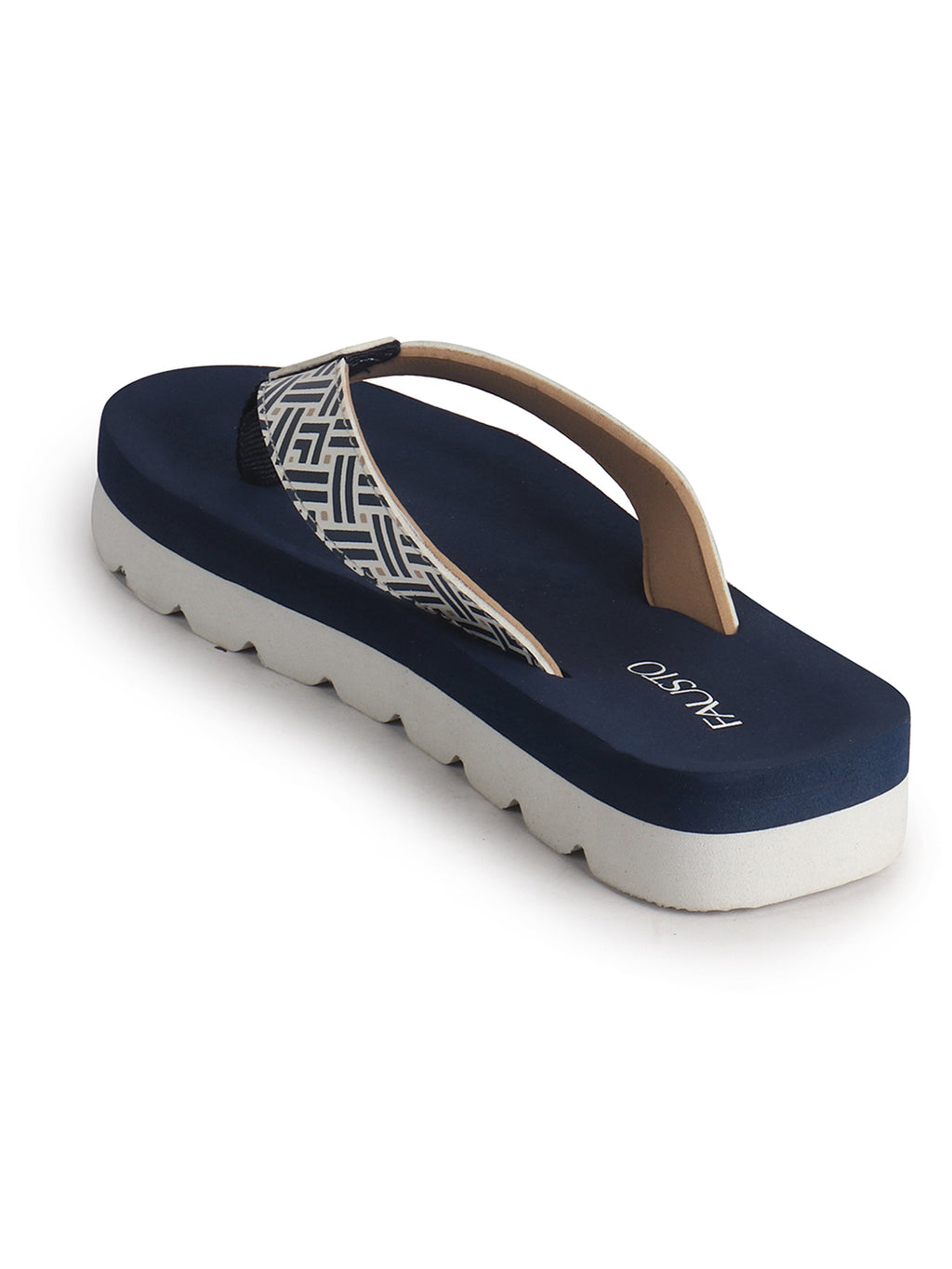 Women Navy Ultra Soft Lightweight Flip Flops|Ortho Summer Waterproof Slippers with Anti-Slip Sole|Perfect for Beach, Vacation, Casual Outing, House