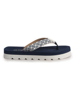 Women Navy Ultra Soft Lightweight Flip Flops|Ortho Summer Waterproof Slippers with Anti-Slip Sole|Perfect for Beach, Vacation, Casual Outing, House