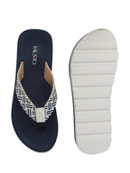 Women Navy Ultra Soft Lightweight Flip Flops|Ortho Summer Waterproof Slippers with Anti-Slip Sole|Perfect for Beach, Vacation, Casual Outing, House