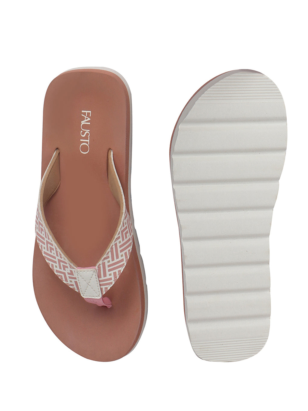Women Peach Ultra Soft Lightweight Flip Flops|Ortho Summer Waterproof Slippers with Anti-Slip Sole|Perfect for Beach, Vacation, Casual Outing, House