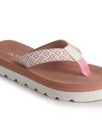 Women Peach Ultra Soft Lightweight Flip Flops|Ortho Summer Waterproof Slippers with Anti-Slip Sole|Perfect for Beach, Vacation, Casual Outing, House