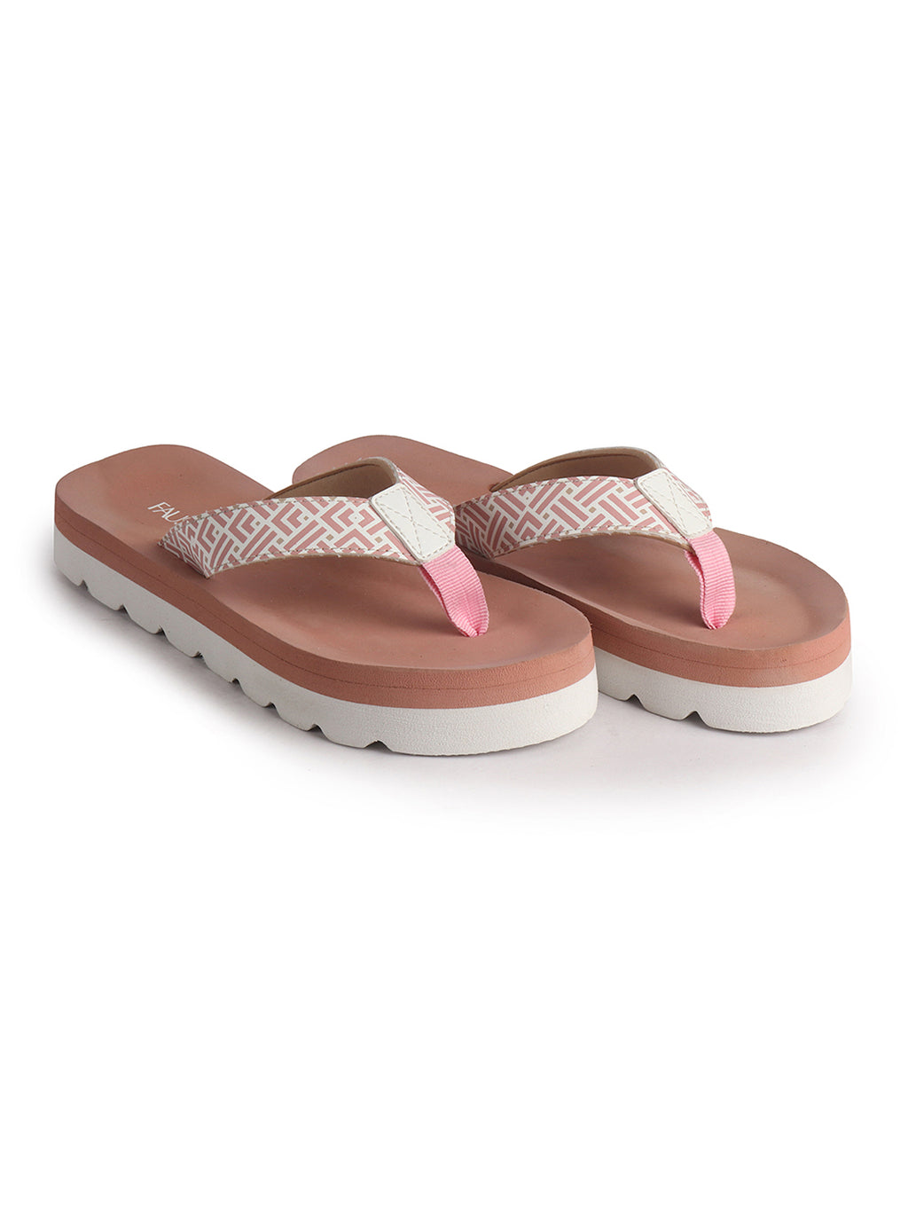 Women Peach Ultra Soft Lightweight Flip Flops|Ortho Summer Waterproof Slippers with Anti-Slip Sole|Perfect for Beach, Vacation, Casual Outing, House
