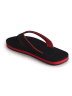 Women Black Featherlite Thong Slippers with Soft EVA Footbed Comfort Cushioning|Waterproof Summer Ortho Flip Flops|Use for Indoor Surface, Outdoor, Travel, Walks