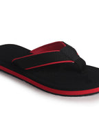Women Black Featherlite Thong Slippers with Soft EVA Footbed Comfort Cushioning|Waterproof Summer Ortho Flip Flops|Use for Indoor Surface, Outdoor, Travel, Walks