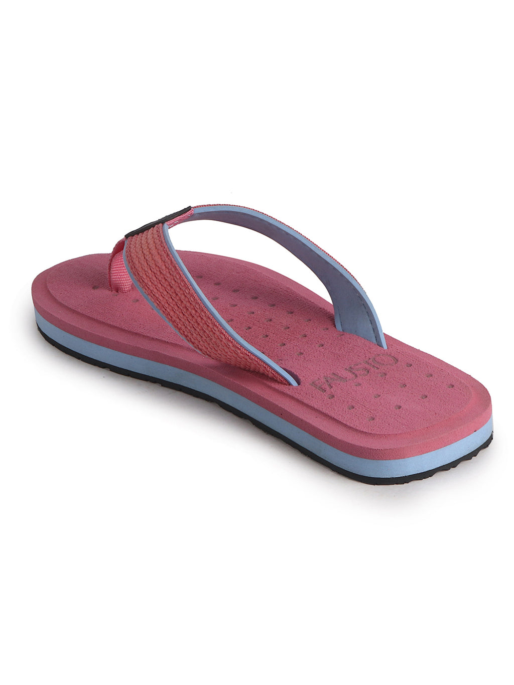 Women Pink Featherlite Thong Slippers with Soft EVA Footbed Comfort Cushioning|Waterproof Summer Ortho Flip Flops|Use for Indoor Surface, Outdoor, Travel, Walks