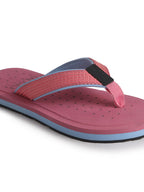 Women Pink Featherlite Thong Slippers with Soft EVA Footbed Comfort Cushioning|Waterproof Summer Ortho Flip Flops|Use for Indoor Surface, Outdoor, Travel, Walks