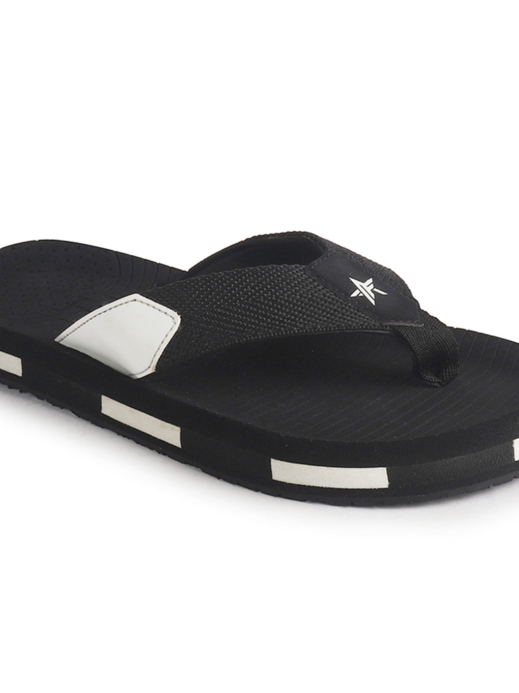 Men Black Ultra-Lightweight EVA Cushioned Slippers with Anti Skid Sole|All-Day Ortho Comfort, Water Resistant|Flip Flops for Travel, Beach, Rainy Days, Home Indoor Use