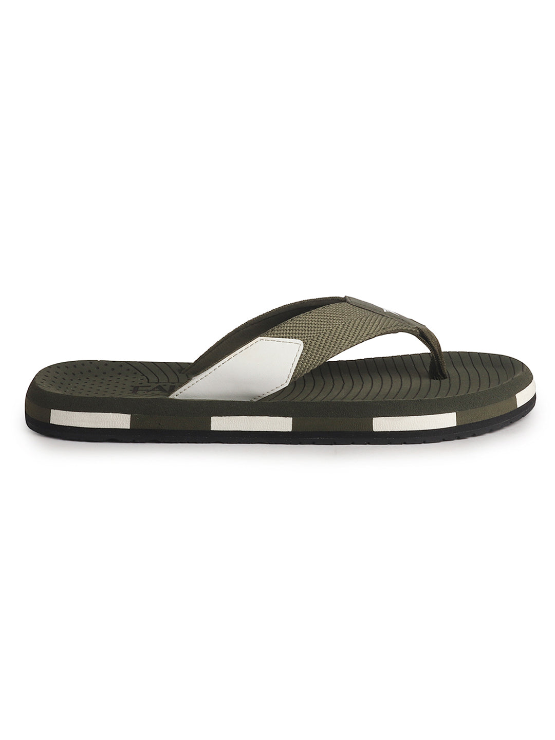 Men Olive Ultra-Lightweight EVA Cushioned Slippers with Anti Skid Sole|All-Day Ortho Comfort, Water Resistant|Flip Flops for Travel, Beach, Daily Wear, Home Indoor Use