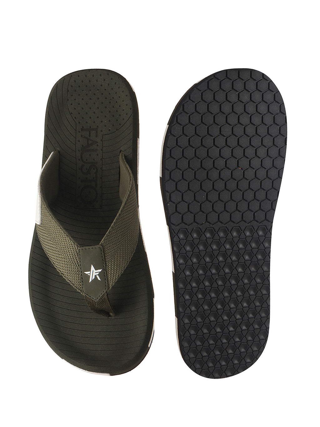Men Olive Ultra-Lightweight EVA Cushioned Slippers with Anti Skid Sole|All-Day Ortho Comfort, Water Resistant|Flip Flops for Travel, Beach, Daily Wear, Home Indoor Use
