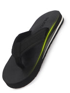 Men Black Summer Flip Flops with Comfort Arch Support|Lightweight EVA Cushioned Orthopedic Slippers|Anti-Skid Sole|Water Resistant, Travel Friendly, Daily Wear, Indoor Home Use