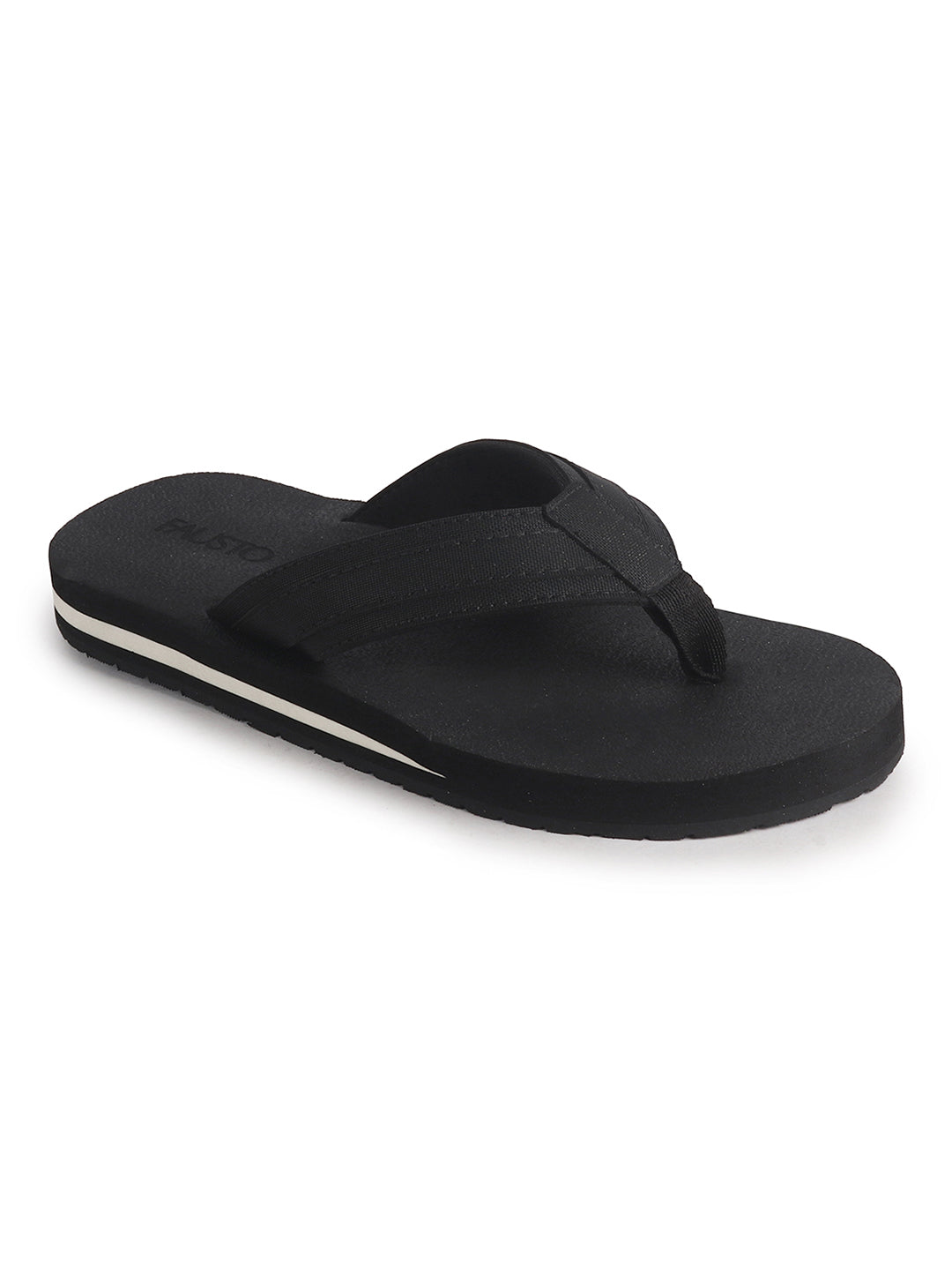Men Black Summer Flip Flops with Comfort Arch Support|Lightweight EVA Cushioned Orthopedic Slippers|Anti-Skid Sole|Water Resistant, Travel Friendly, Daily Wear, Indoor Home Use