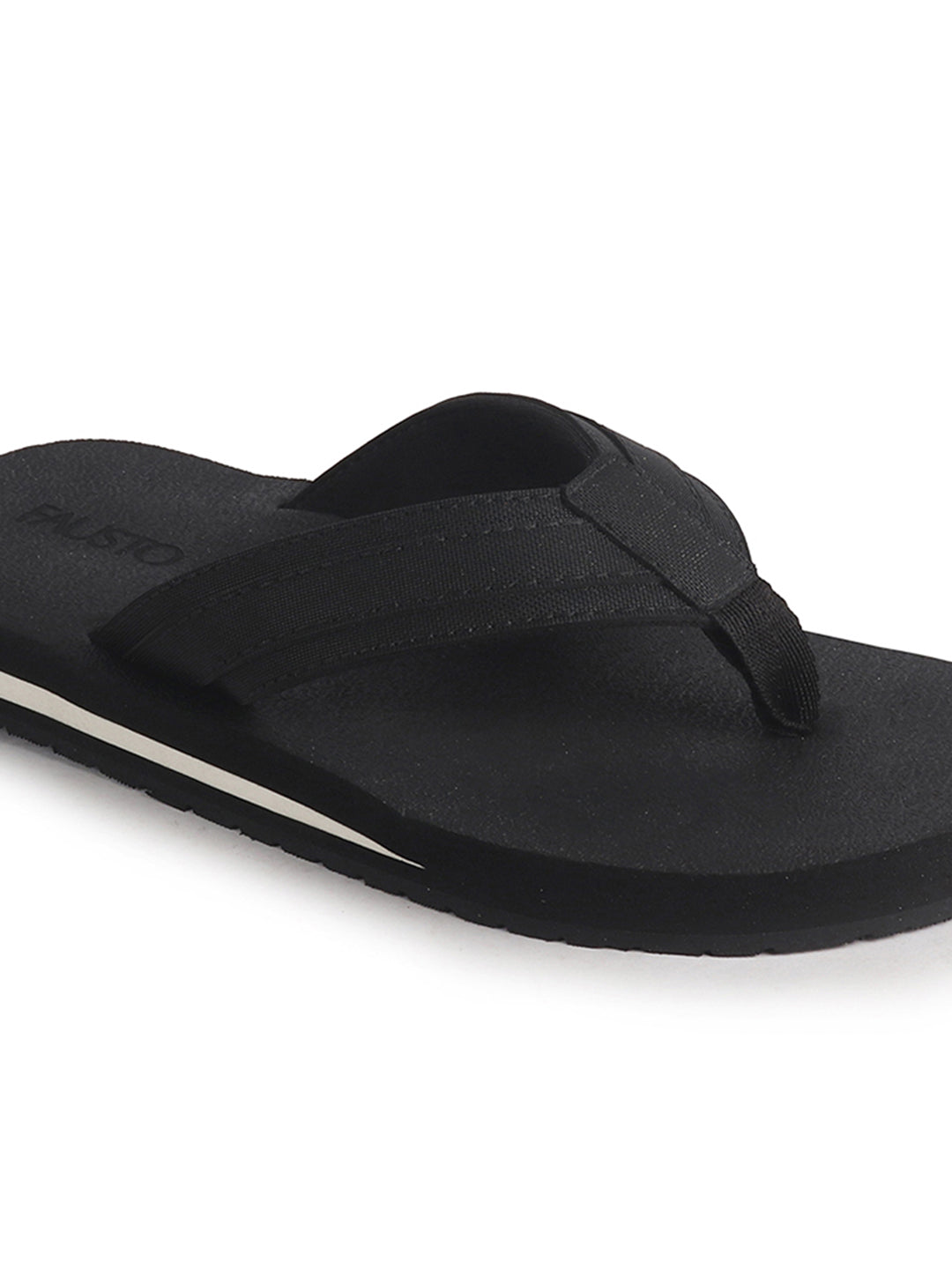 Men Black Summer Flip Flops with Comfort Arch Support|Lightweight EVA Cushioned Orthopedic Slippers|Anti-Skid Sole|Water Resistant, Travel Friendly, Daily Wear, Indoor Home Use