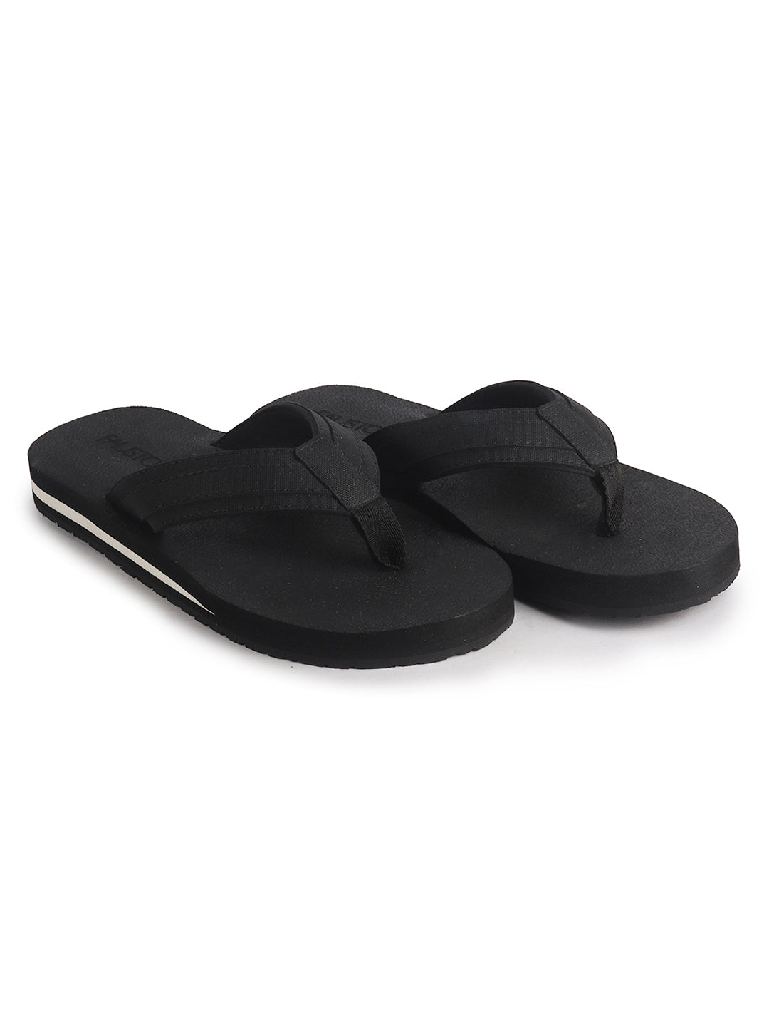 Men Black Summer Flip Flops with Comfort Arch Support|Lightweight EVA Cushioned Orthopedic Slippers|Anti-Skid Sole|Water Resistant, Travel Friendly, Daily Wear, Indoor Home Use