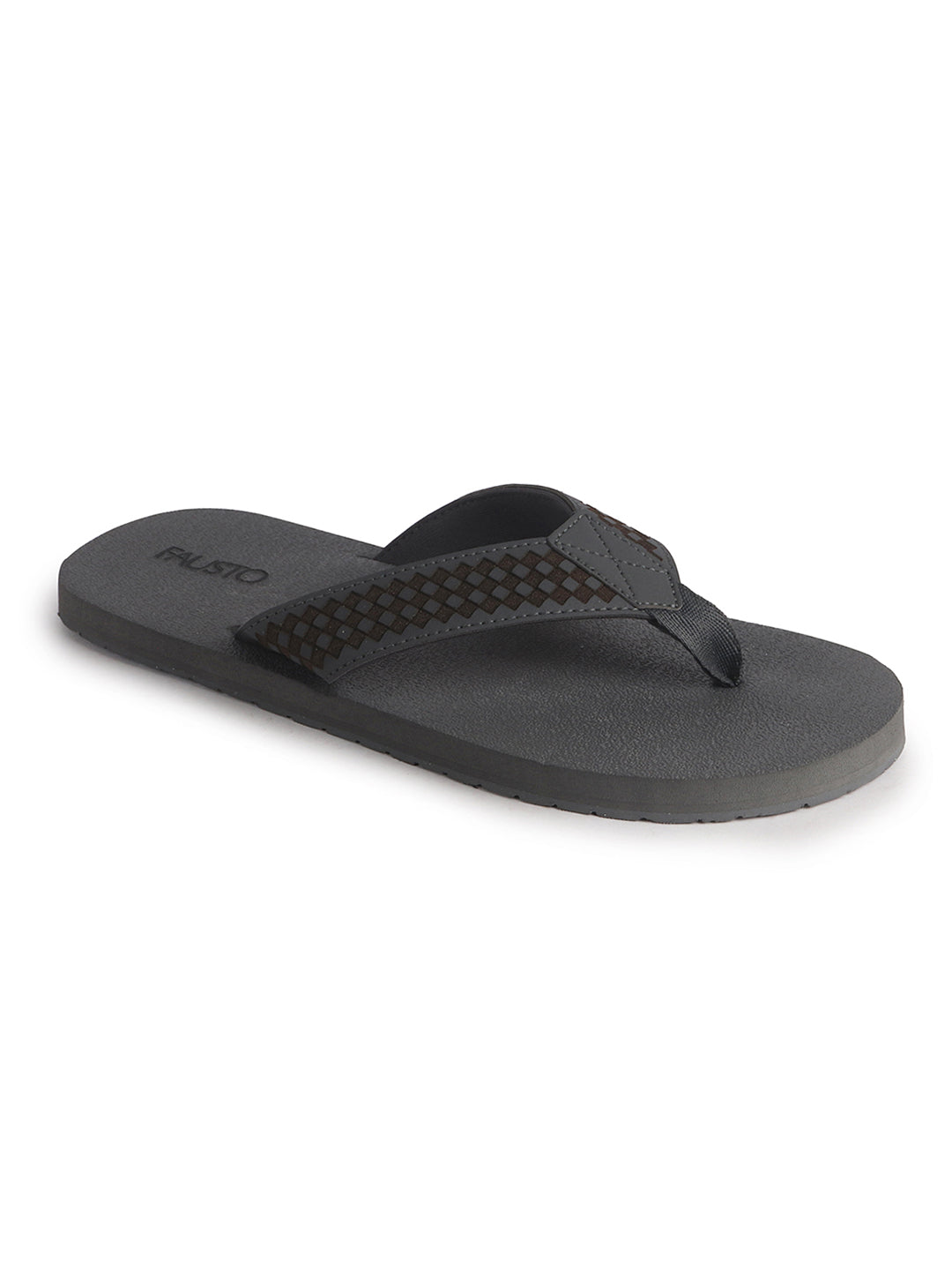 Men Grey Extra Soft Footbed Flip Flops for All Day Comfort|Ortho Lightweight EVA Sandals|Anti-Skid Sole Slippers for Casual, Summer, Travel, Rainy Season, Indoor Home Use