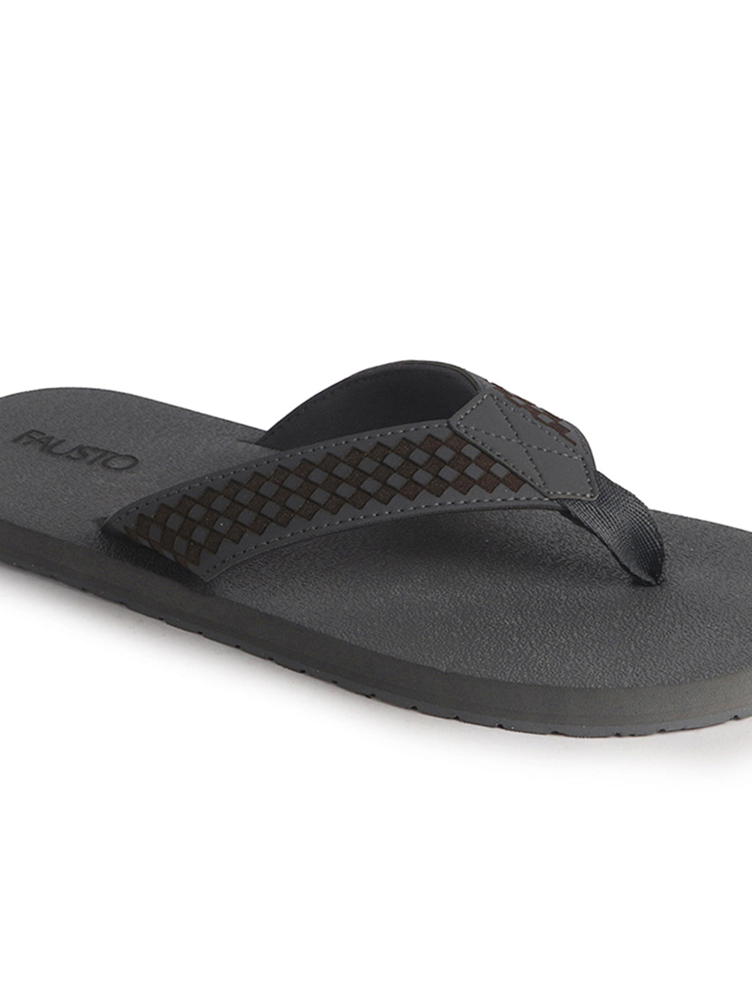 Men Grey Extra Soft Footbed Flip Flops for All Day Comfort|Ortho Lightweight EVA Sandals|Anti-Skid Sole Slippers for Casual, Summer, Travel, Rainy Season, Indoor Home Use