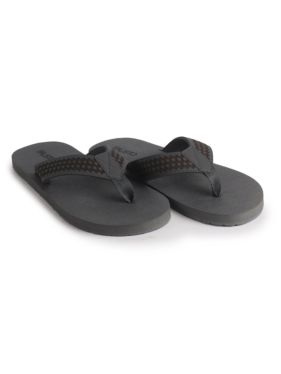 Men Grey Extra Soft Footbed Flip Flops for All Day Comfort|Ortho Lightweight EVA Sandals|Anti-Skid Sole Slippers for Casual, Summer, Travel, Rainy Season, Indoor Home Use