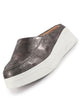 Women Metal Classic Back Open Casual Platform Shoes|Metallic Slip-On Mule Sneakers For Party|Lightweight Comfortable Sneakers
