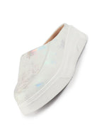 Women Silver Classic Back Open Casual Platform Shoes|Metallic Slip-On Mule Sneakers For Party|Lightweight Comfortable Sneakers