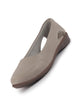 Women Grey Stylish Backless Casual Ballets|Low Heel Cut-Out Slip-On Ballerinas|Comfortable Walking Flats Sandals|Memory Cusion Insole