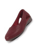 Women Maroon Stylish Backless Casual Ballets | Low Heel Cut-Out Slip-On Ballerinas | Comfortable Walking Flats Sandals | Memory Cusion Insole