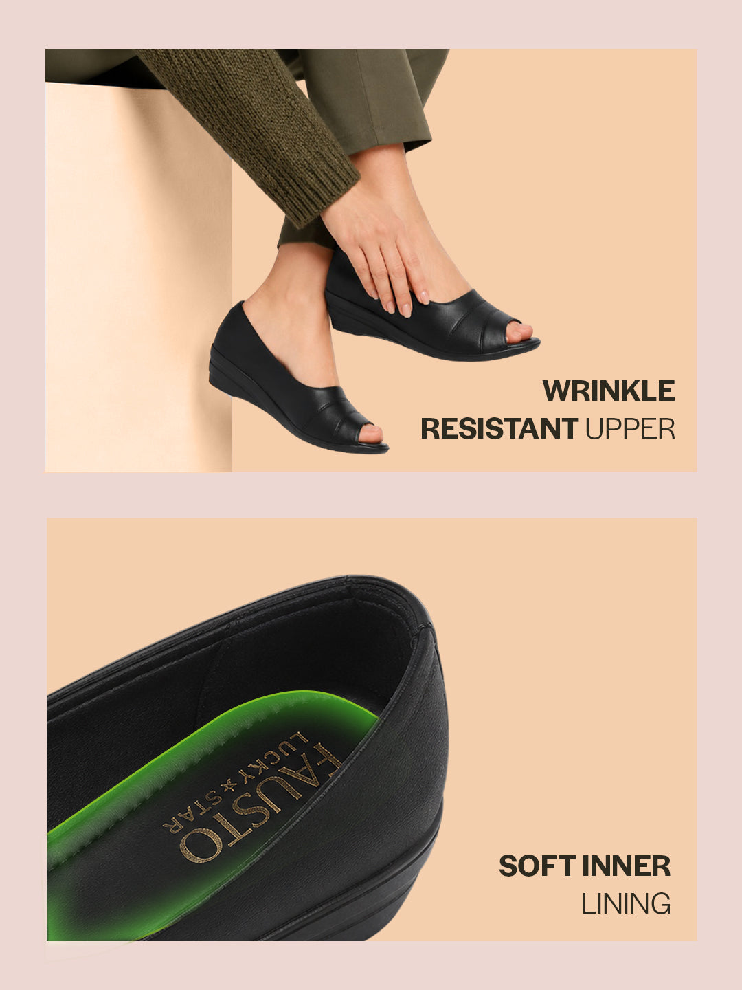 women black elegant peep toe platform wedge heel ballet|formal dress ballerina shoes|office open toe sandal|anti skid sole