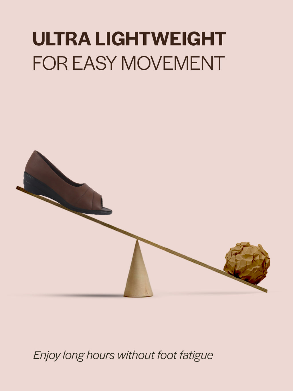 women brown elegant peep toe platform wedge heel ballet|formal dress ballerina shoes|office open toe sandal|anti skid sole
