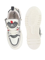 men grey colorblocked mid top chunky lace up sneaker shoes