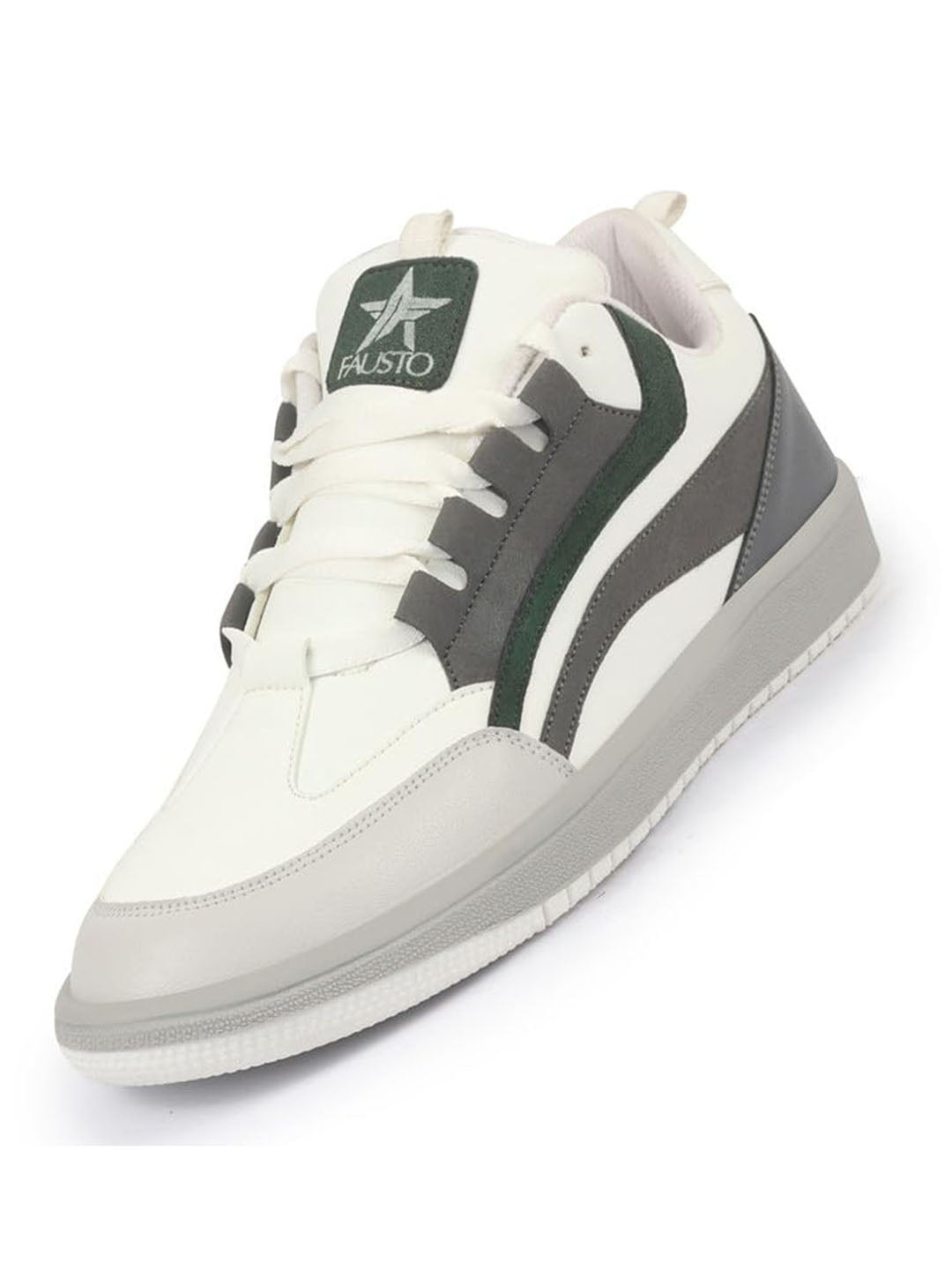 Shop Men Grey Colorblocked Low Top Classic Lace-Up Sneaker Shoes|Low Ankle Casual Shoes|All Day Comfortable Sneakers Online.