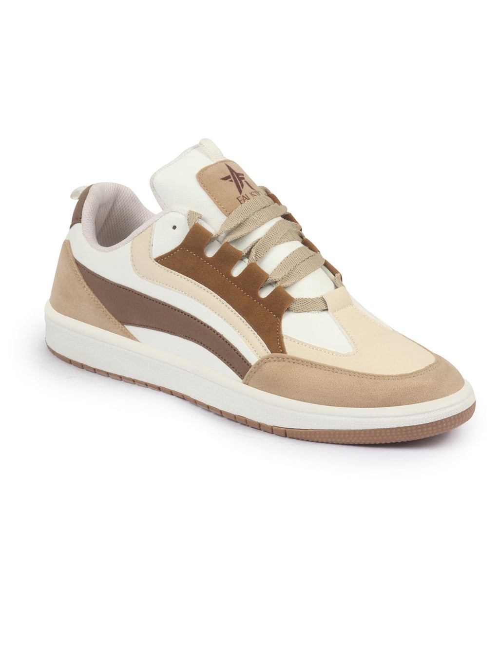 Shop Men White Colorblocked Low Top Classic Lace-Up Sneaker Shoes