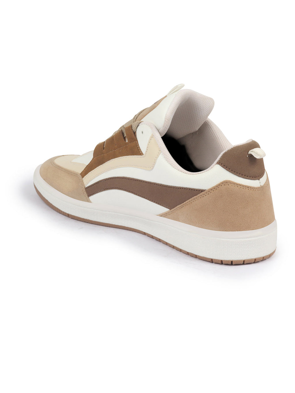Shop Men White Colorblocked Low Top Classic Lace-Up Sneaker Shoes