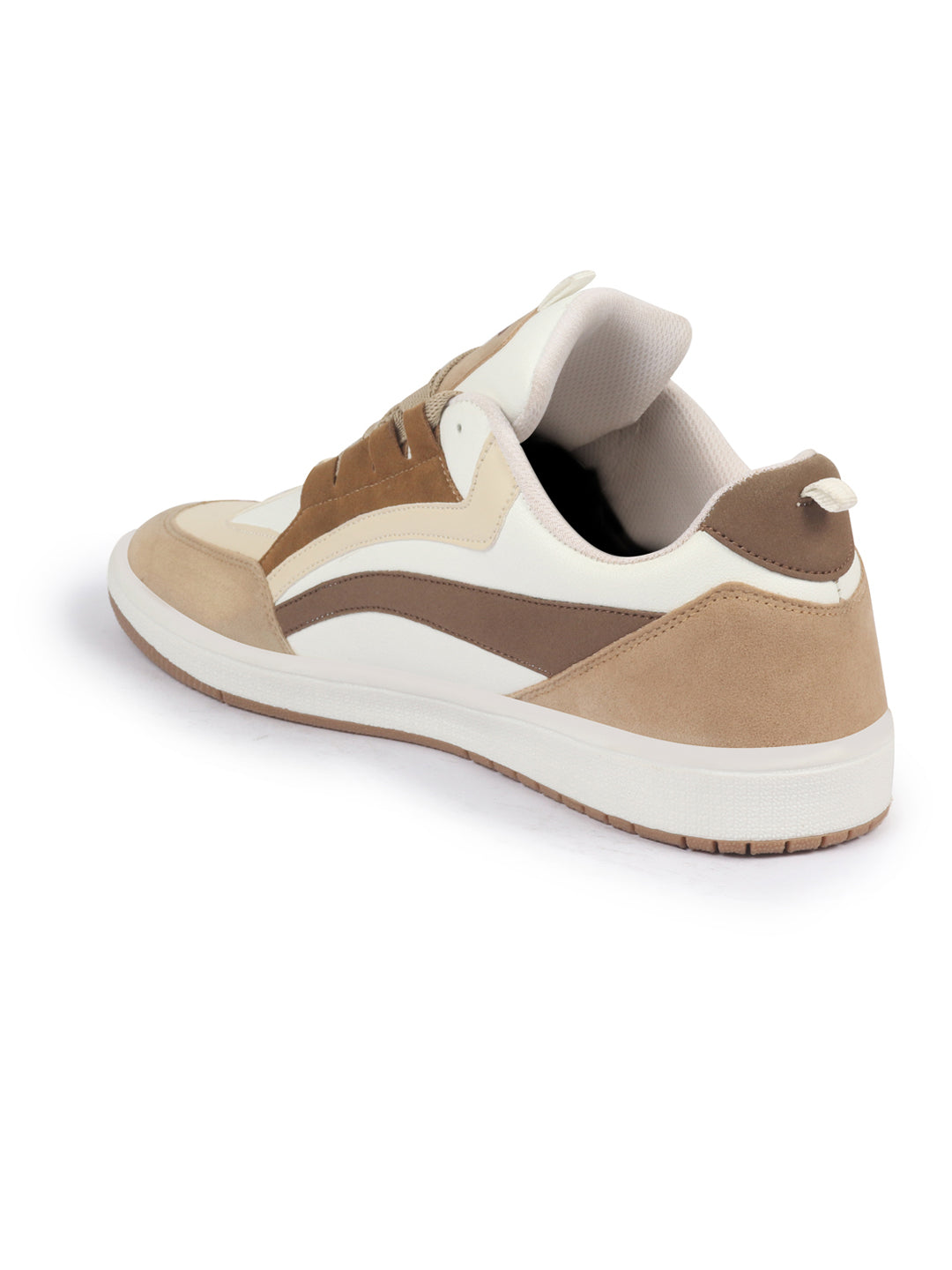 Shop Men White Colorblocked Low Top Classic Lace-Up Sneaker Shoes
