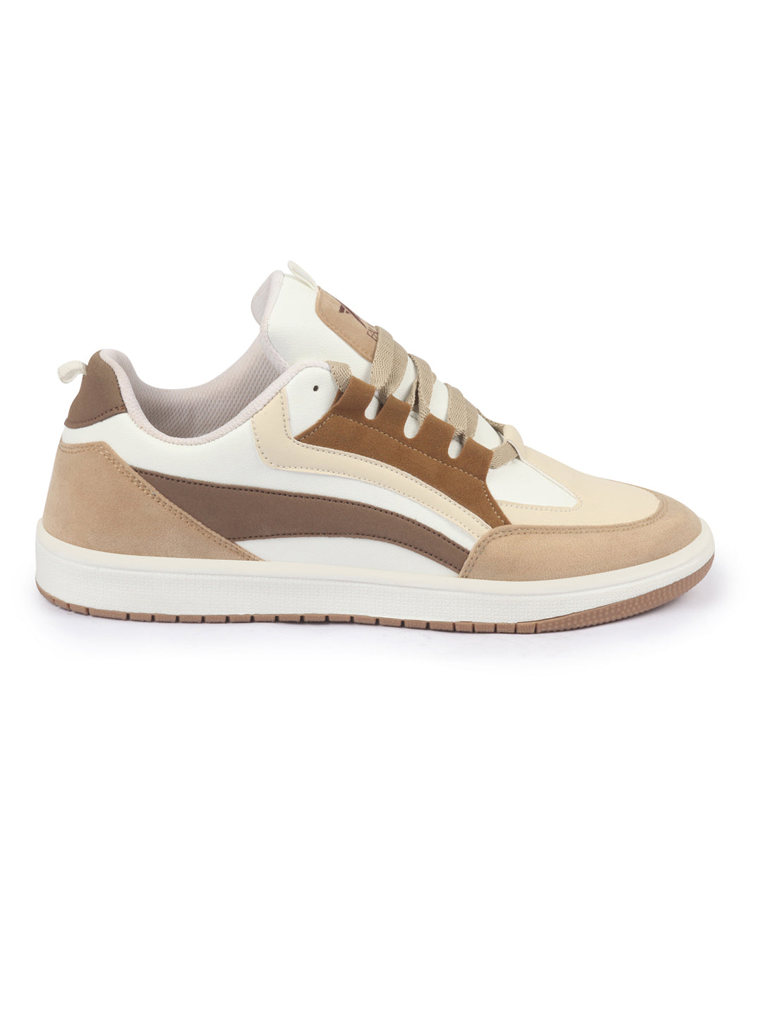 Shop Men White Colorblocked Low Top Classic Lace-Up Sneaker Shoes