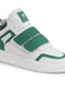 Shop Men Green Colorblocked High Top Velcro Adjustable Classic Sneakers|Memory Cushion Insole|Street Fashion Hi-Top Sneakers Online.