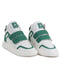 Shop Men Green Colorblocked High Top Velcro Adjustable Classic Sneakers|Memory Cushion Insole|Street Fashion Hi-Top Sneakers Online.