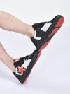 men black colorblocked mid top breathable lace-up sneaker shoes|memory cushion casual shoes|chunky streetwear fashion sneakers