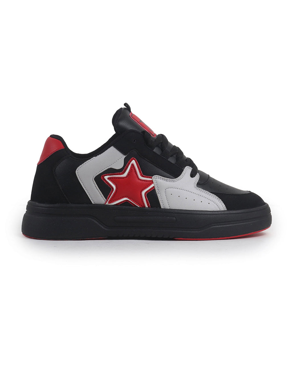 men black colorblocked mid top breathable lace-up sneaker shoes|memory cushion casual shoes|chunky streetwear fashion sneakers