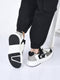 men white colorblocked mid top breathable lace-up sneaker shoes|memory cushion casual shoes|chunky streetwear fashion sneakers