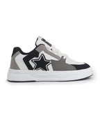 men white colorblocked mid top breathable lace-up sneaker shoes|memory cushion casual shoes|chunky streetwear fashion sneakers