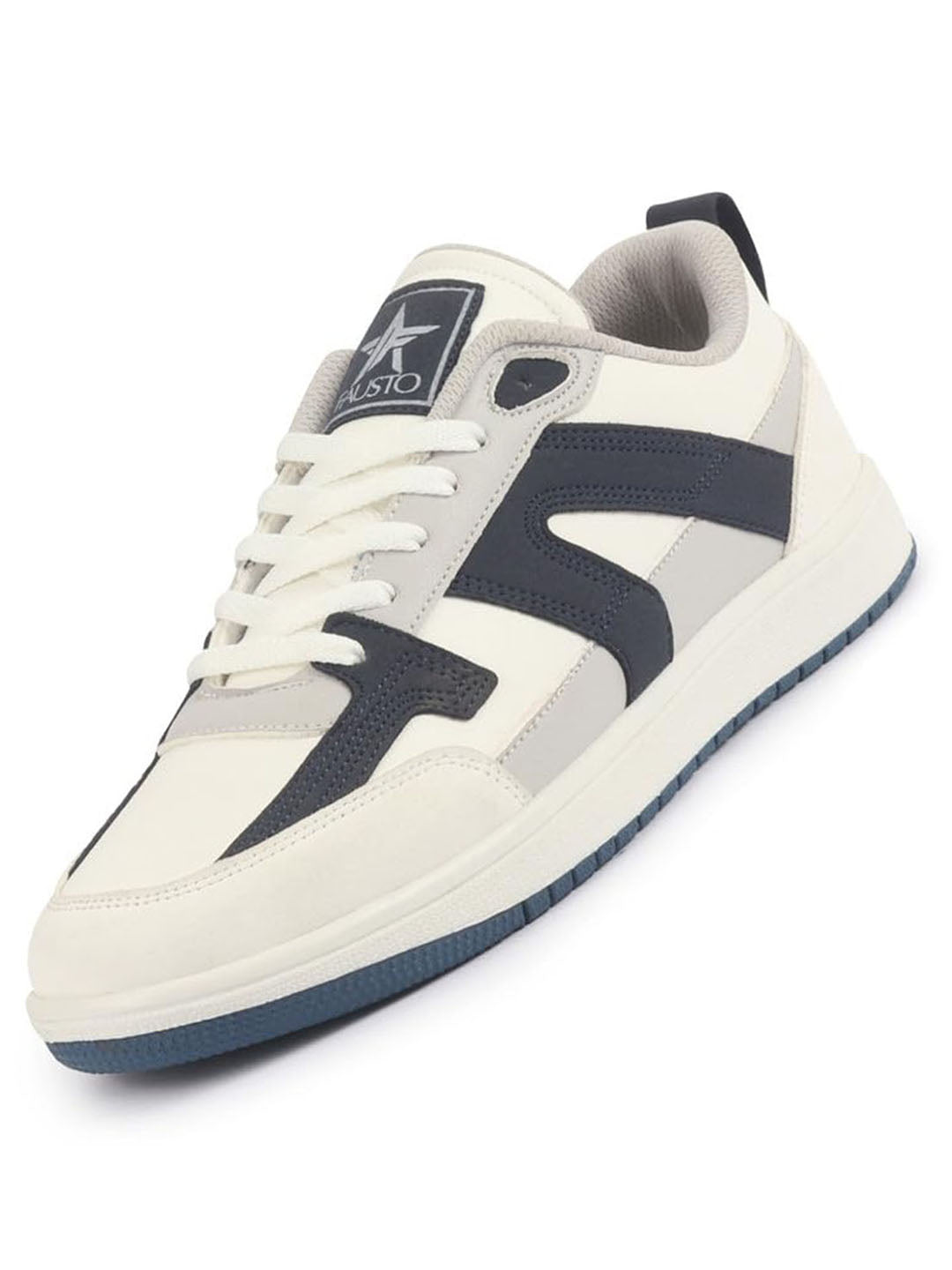 men colorblocked lace-up sneakers classic casual shoe soft cushioned insole low top sneaker shoes