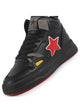 Men High Top Breathable Lace-Up Sneaker Shoes Chunky Streetwear Lightweight Casual Sneakers Memory Cushioned Insole