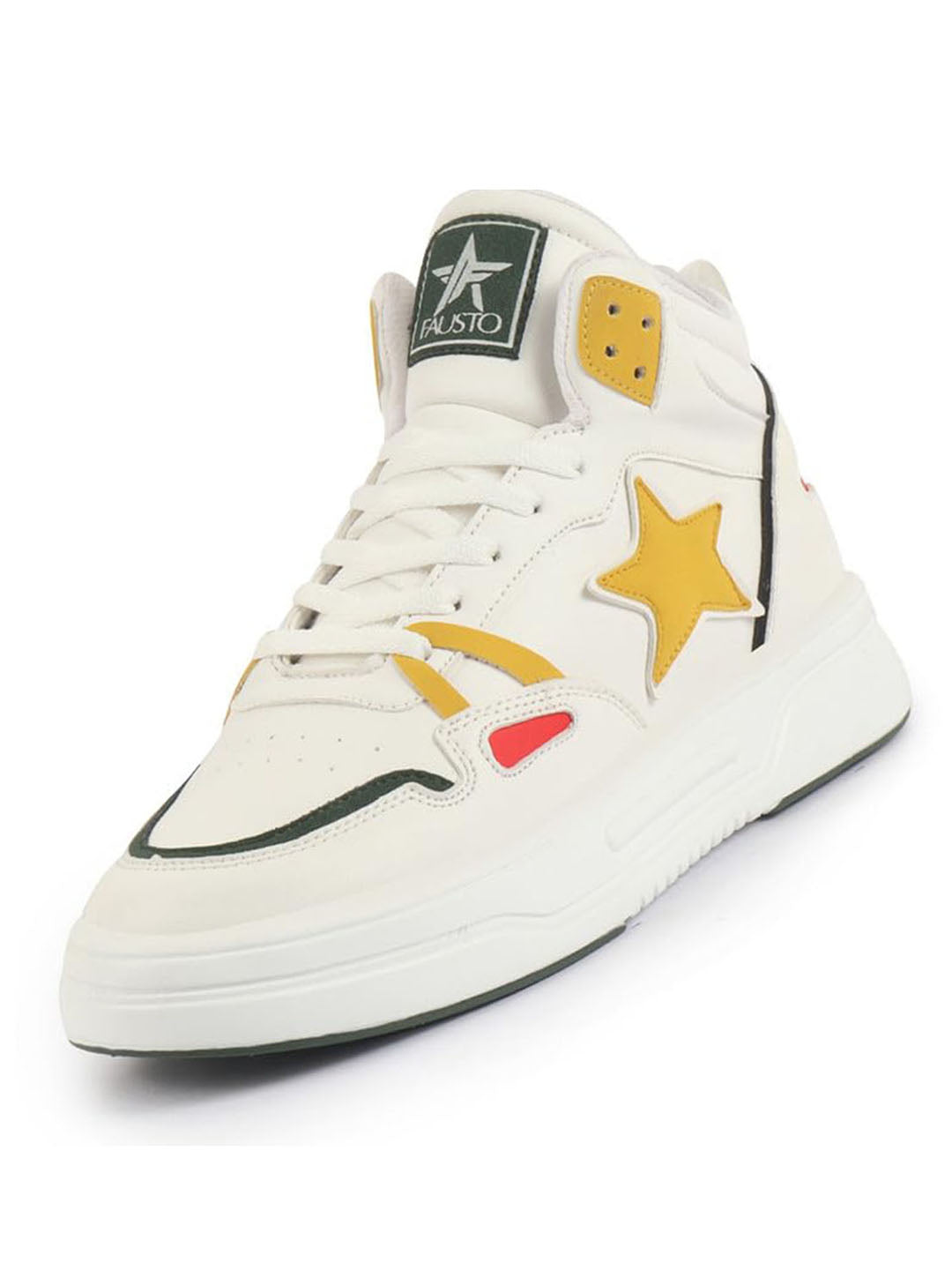 Men High Top Breathable Lace Up Sneaker Shoes Chunky Streetwear Lightweight Casual Sneakers Memory Cushioned Insole