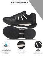 men black breathable sport shoes